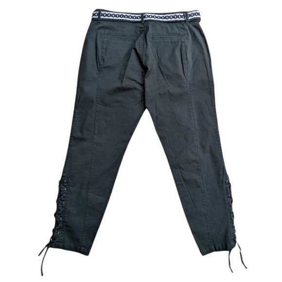 Boundless North Women's Olive Green Pants Lace Ankle & Bead Stitching Size 29 - Picture 3 of 9